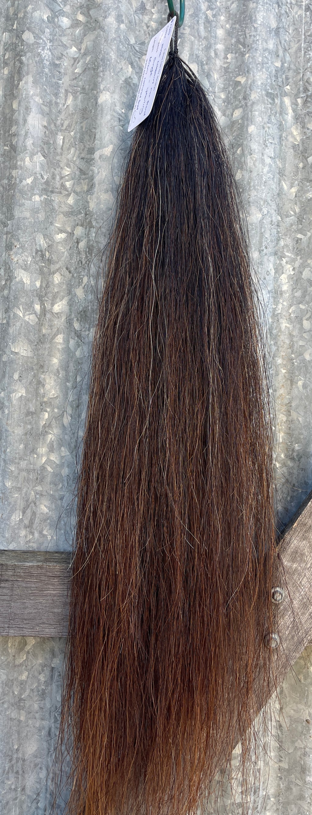 Dark chestnut blend single 65cm natural end