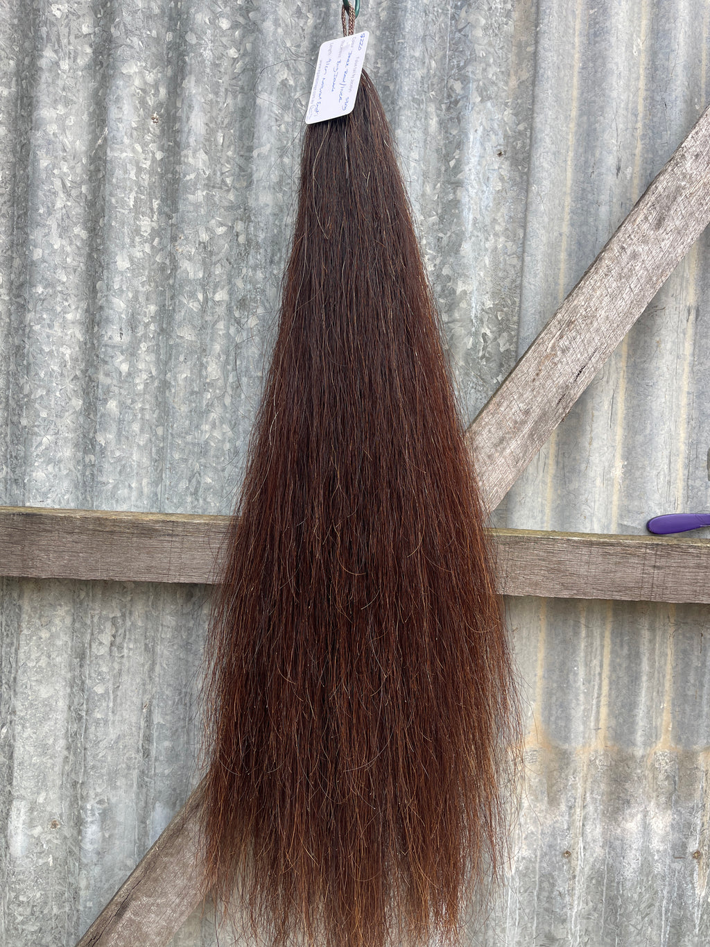 Dark Red/liver Big Double 91 cm natural end Double loop Top